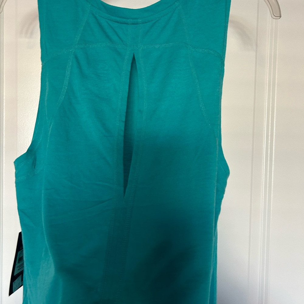 ATHLETIC WORKS • Sleeveless Open Back Top • S/ 4-6 • Green/Blue • - Picture 4 of 7